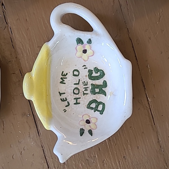 Set of 4 Vintage Teabag Rests - Picture 5 of 7